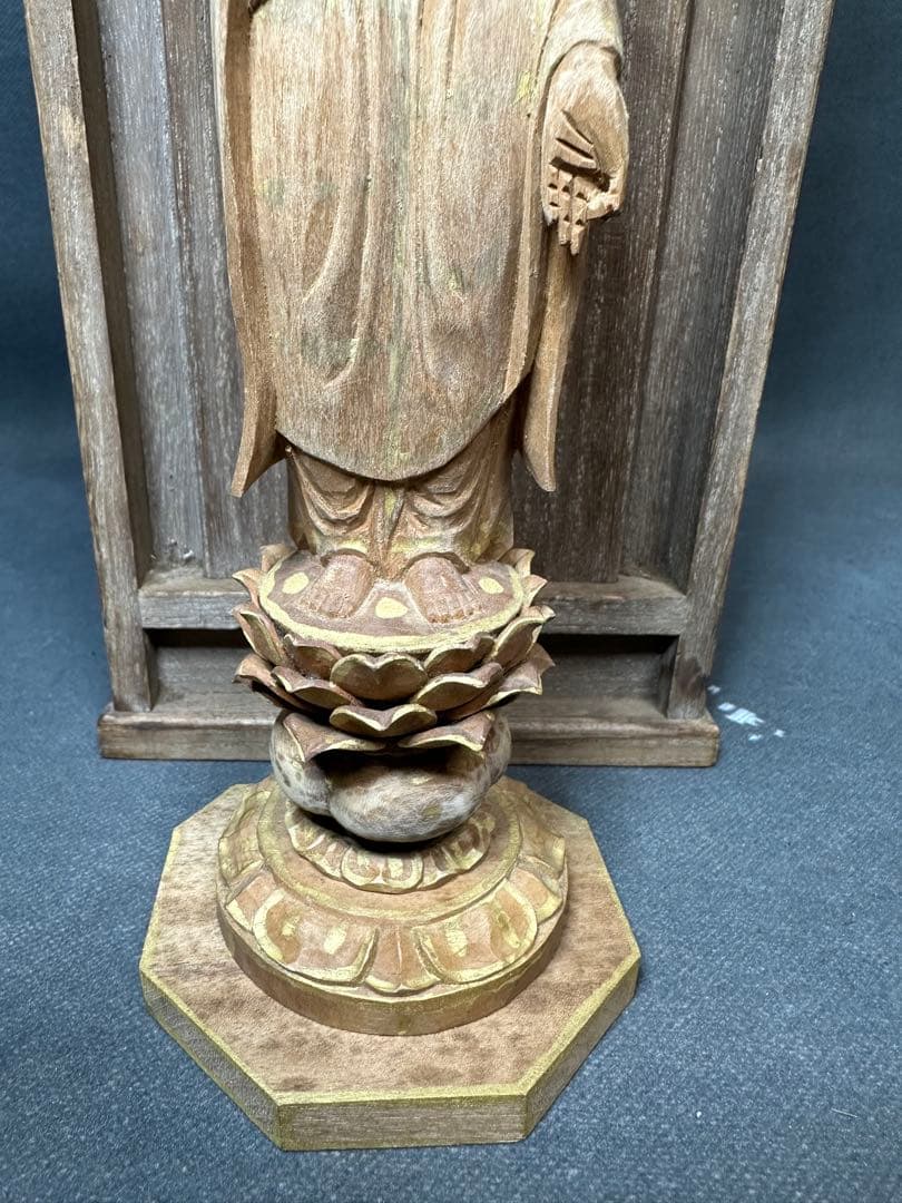 インド 白檀 木彫り 仏教美術 仏像 骨董 木像 木製 仏教 アンティー