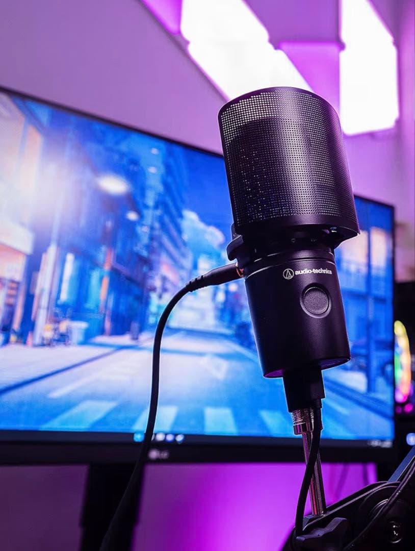 audio-technica AT2040USB ポップガードマイクアーム付き