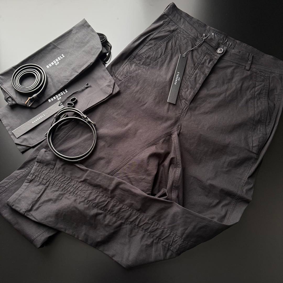 新品 RUNDHOLZ 2点SET 260黒 サルエルパンツ ベルト(おまけ) - メルカリ