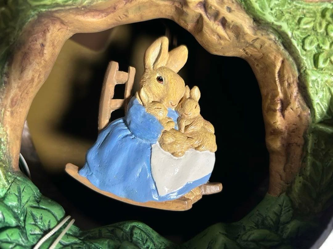 ピーターラビット メロディ掛時計 4MH776 振り子時計　からくり時計