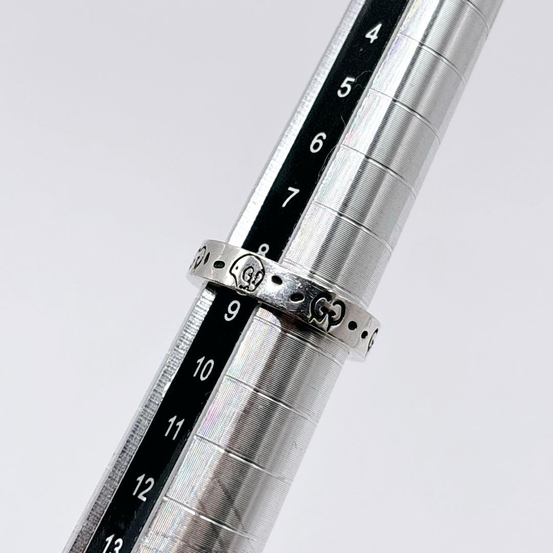 GUCCI グッチ ゴースト レディース 9号 シルバー925 スカル