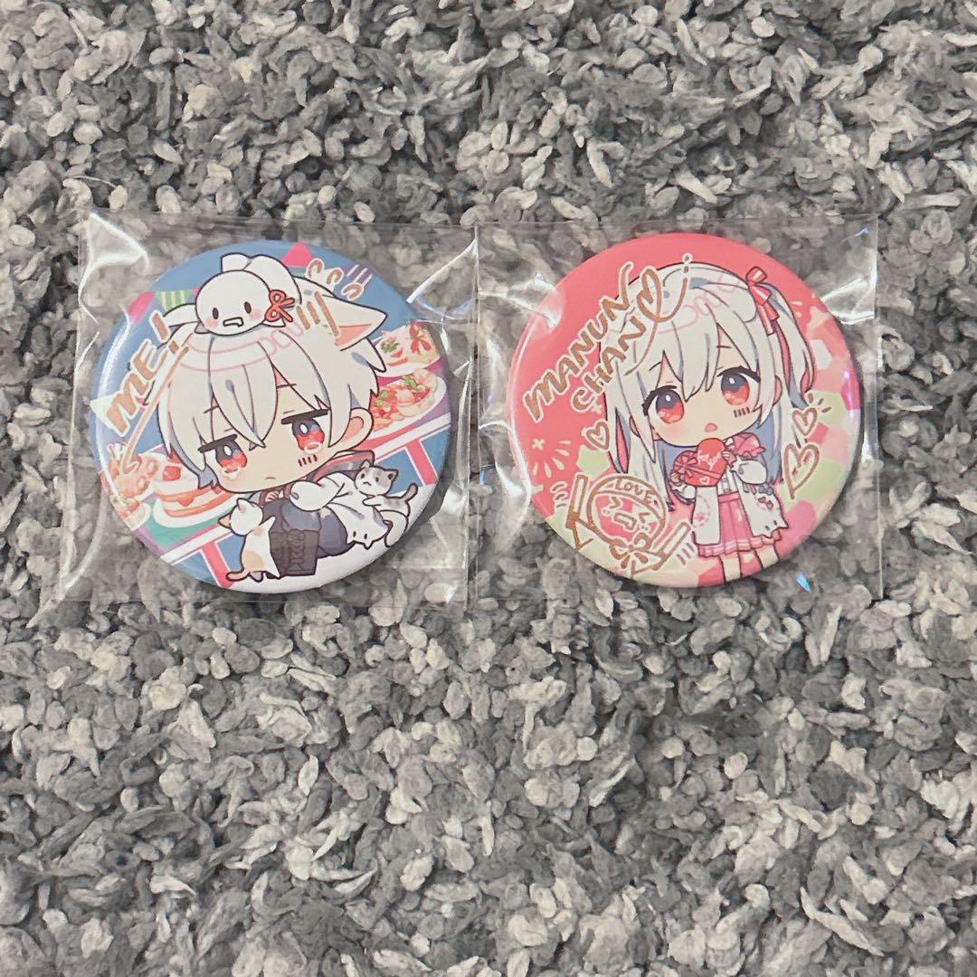 まふまふ まぬんちゃん DMMスクラッチ2021 誕生日 缶バッジ 2個セット