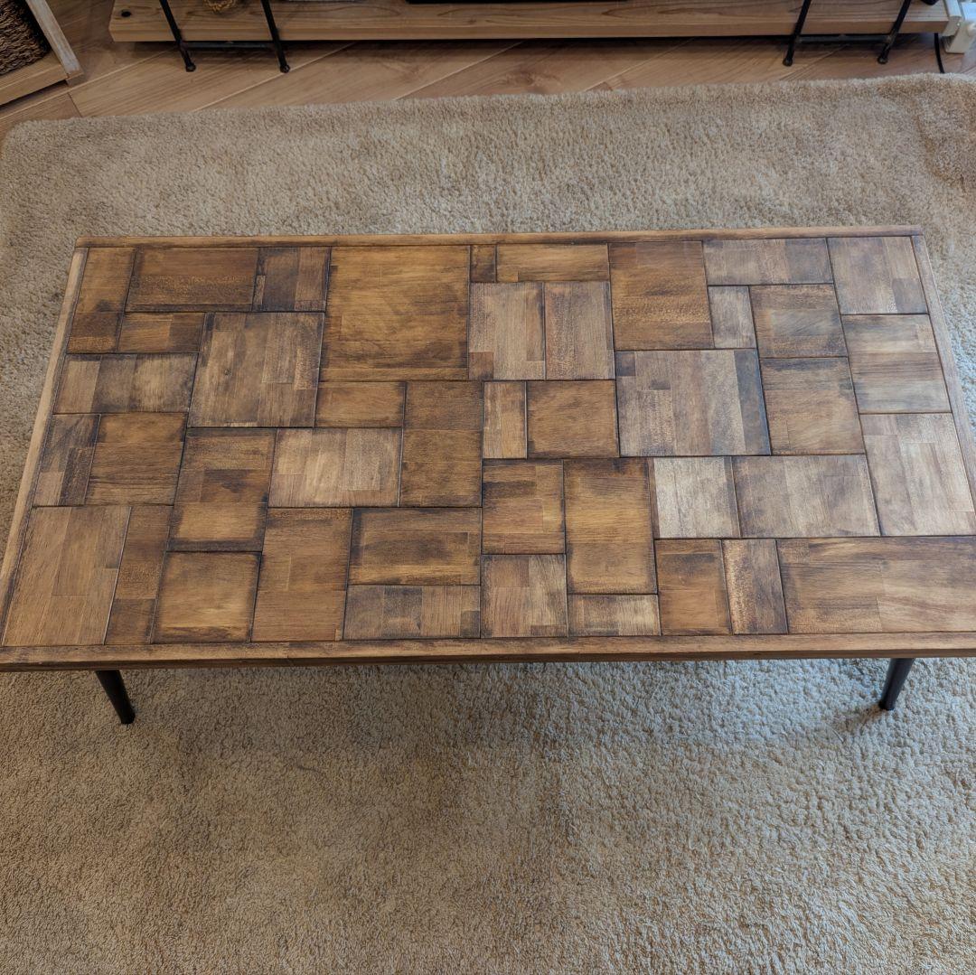 ローテーブル サイドテーブル ✨木製テーブル ハンドメイド アイアン