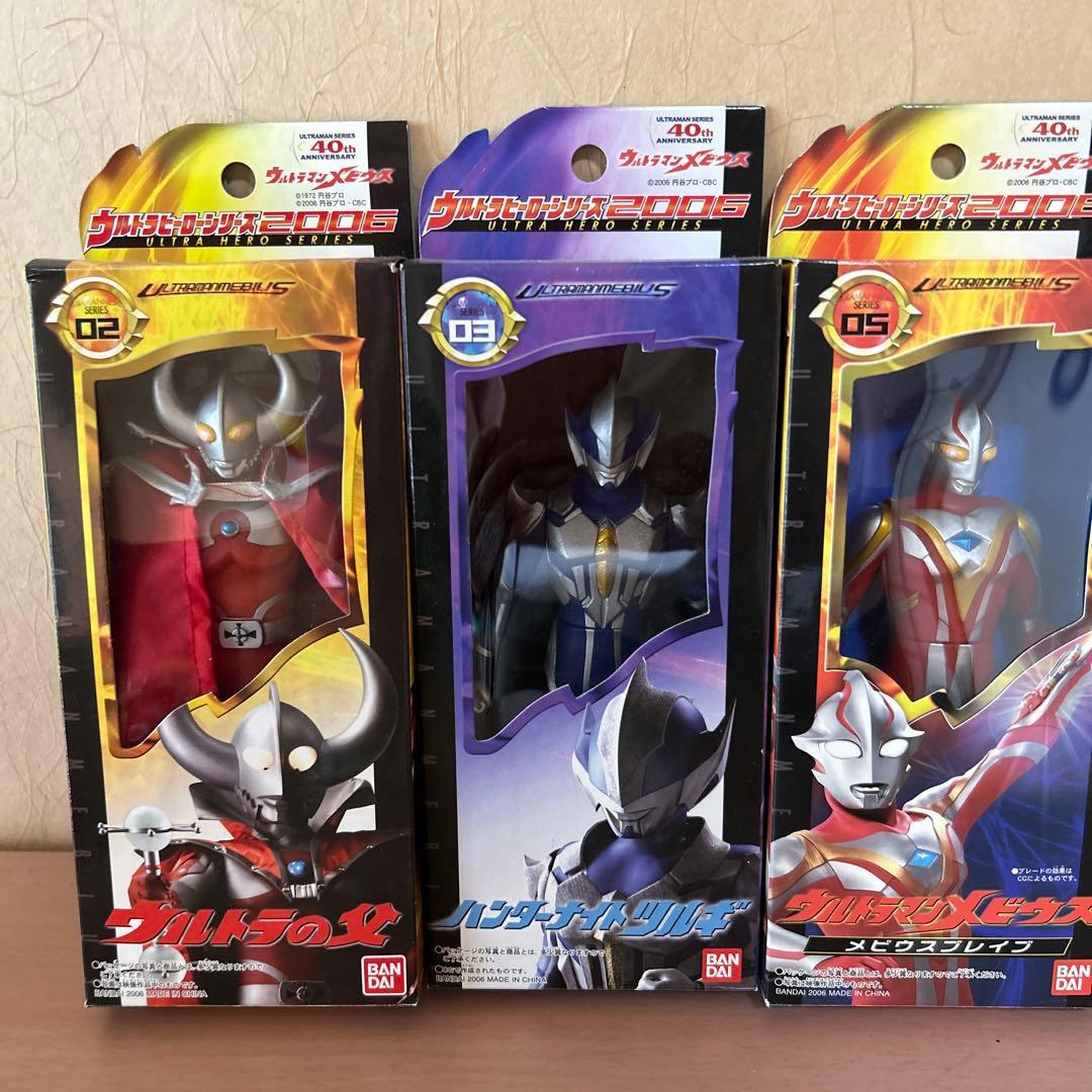 40周年記念　ウルトラの父、メビウスブレイブ、ニセメビウスなど　5種　ソフビ