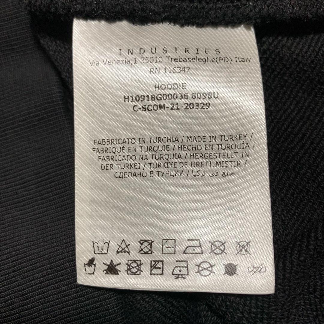 〔美品〕モンクレール　フードロゴ　黒　Ｓ　ジップパーカー　5P23