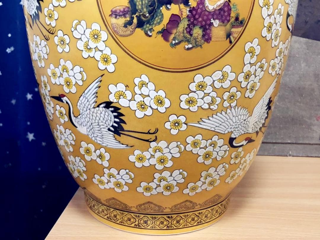 中国古玩唐物 乾隆年製 粉彩色絵金彩 唐子戯図花瓶 高41.5cm 骨董 古美術