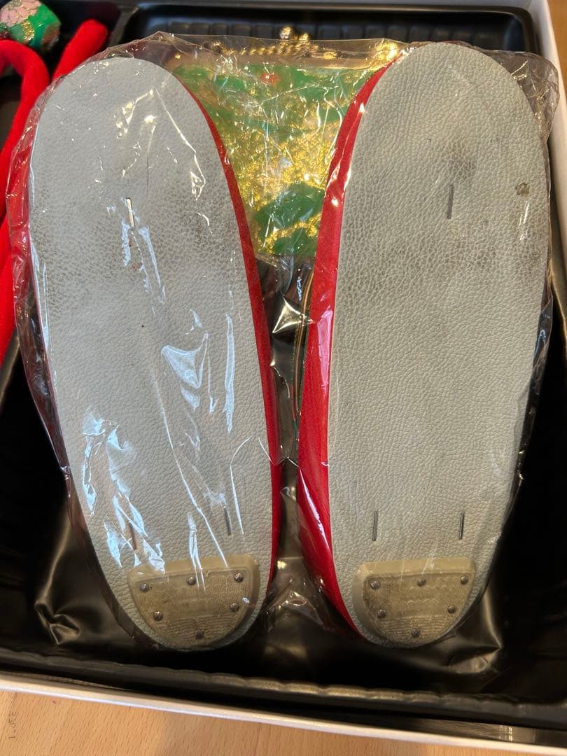 定価20900円　七五三 結び帯　箱せこセット 緑