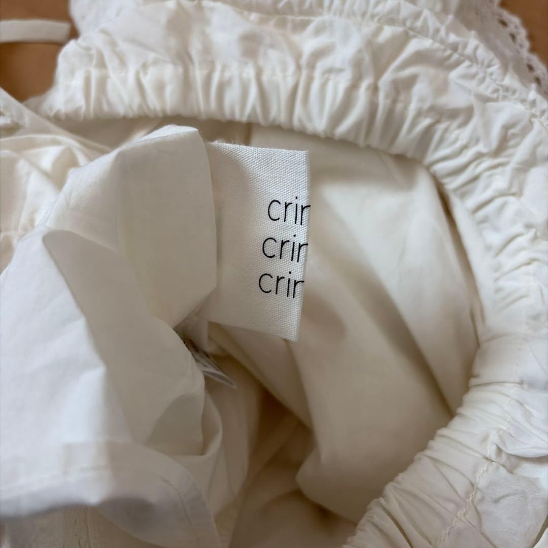 スローブイエナ　クリンクル　レーススカート　クッションブラウス　ヴィンテージ