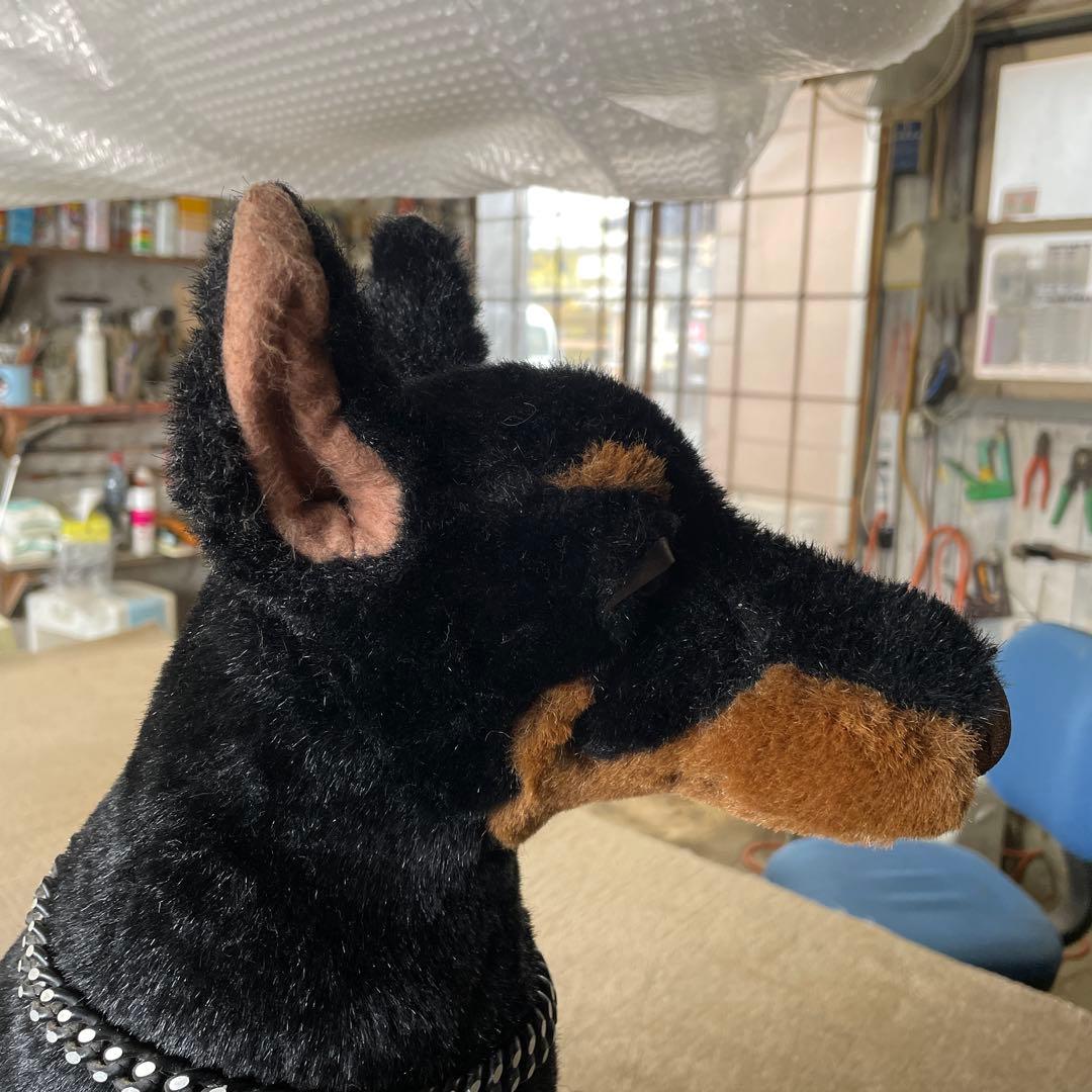 等身大 ドーベルマン ぬいぐるみ 高さ64cm 犬