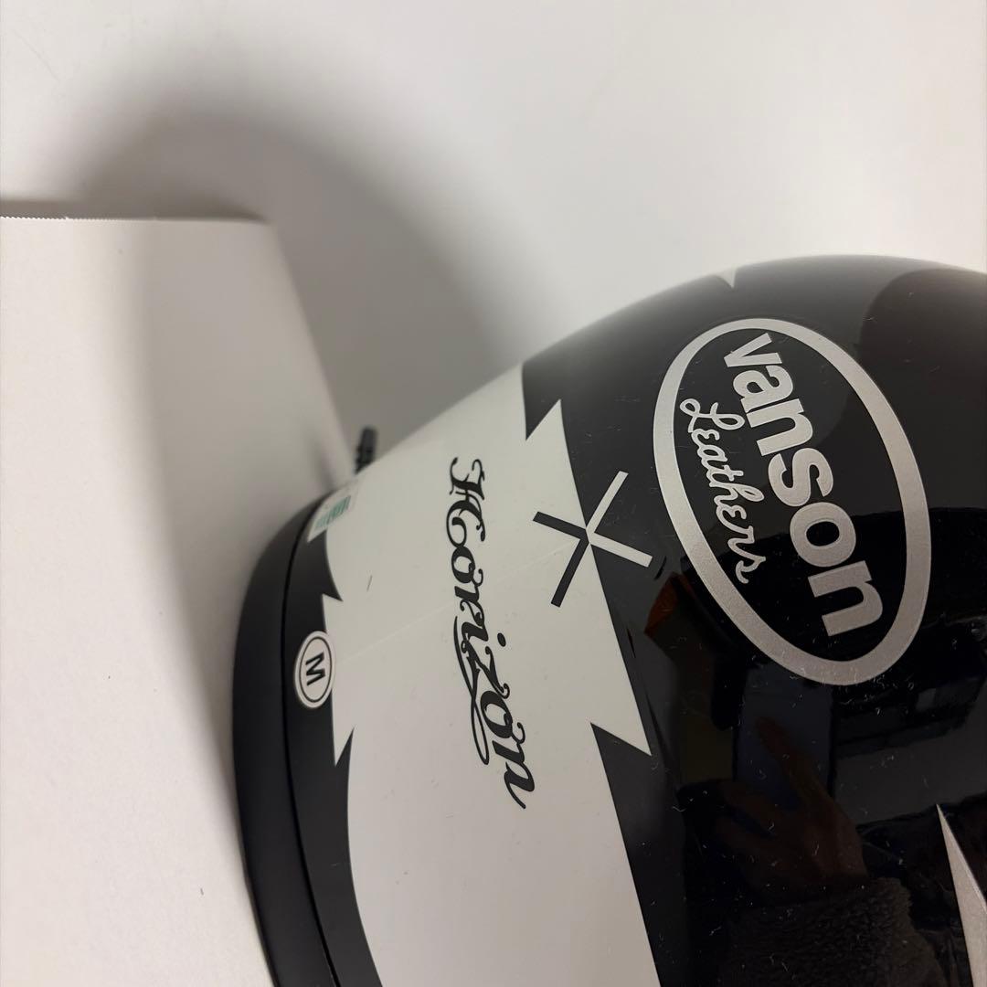 Horizon Vanson コラボ　フルフェイスヘルメット 黒/白