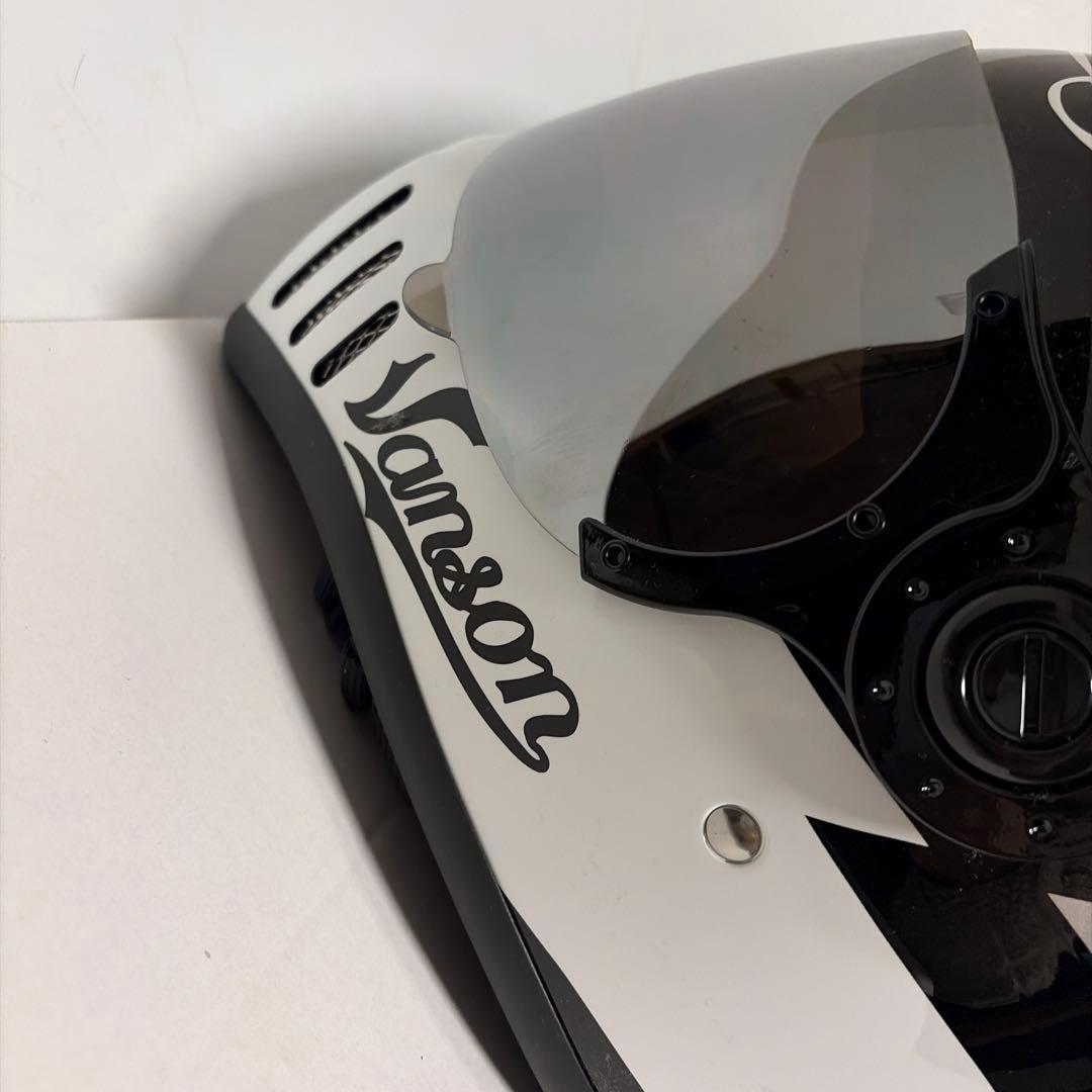 Horizon Vanson コラボ　フルフェイスヘルメット 黒/白