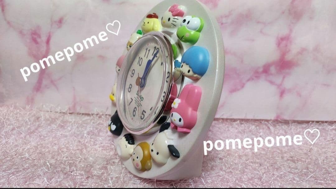 サンリオ キャラクター大集合♡置時計♡ハローキティ＆１１キャラクター♡【新品♪】