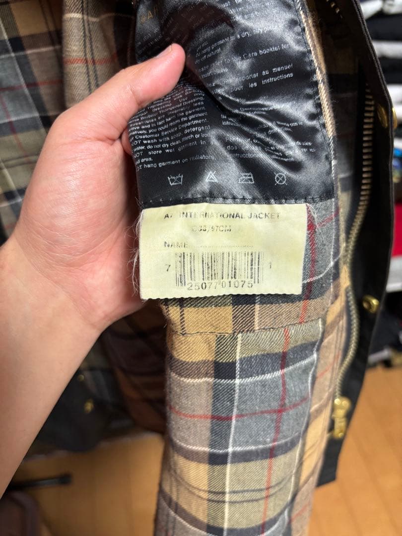 希少BarbourINTERNATIONAL3ワラントEnglandベルスタッフ