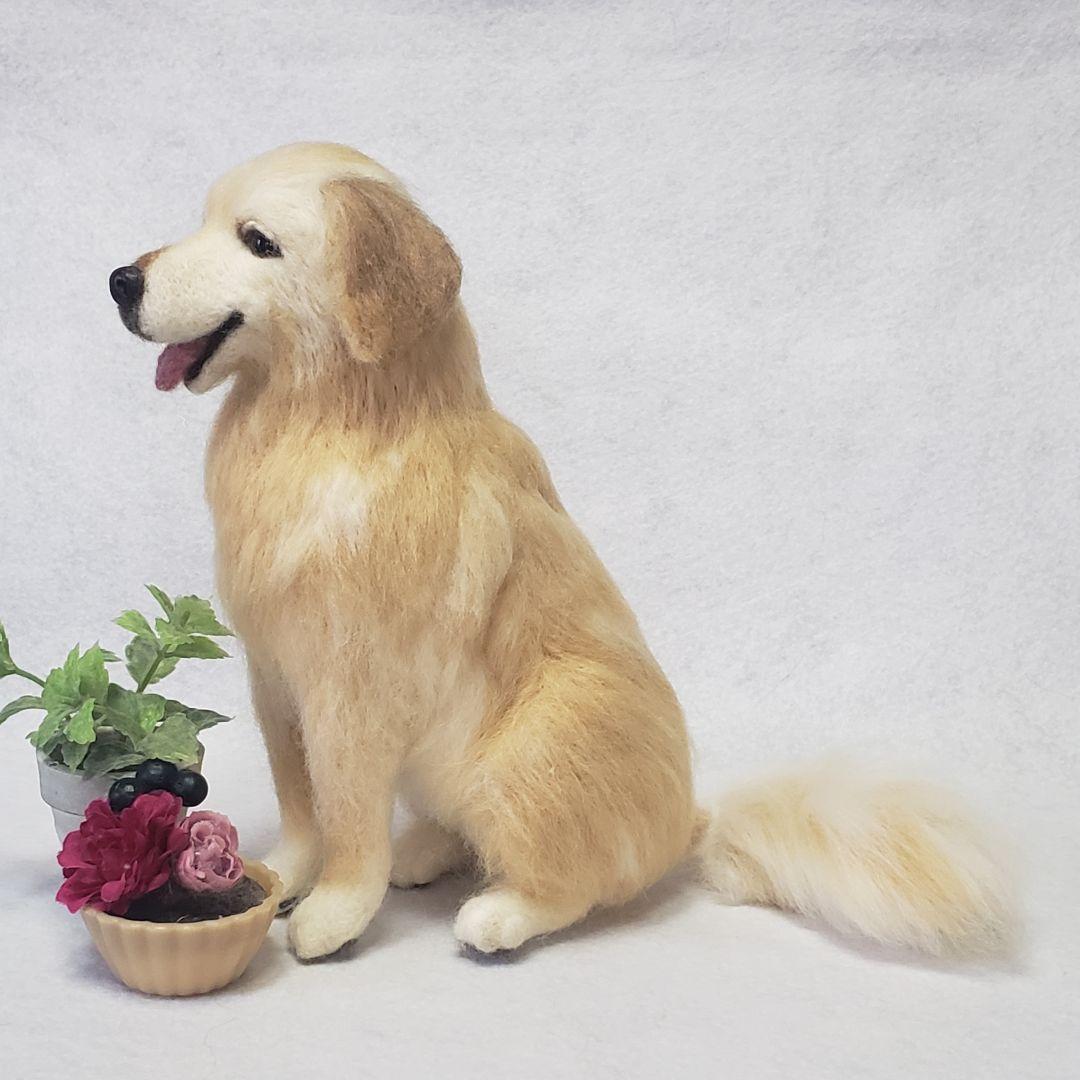 羊毛フェルト オーダー 「リアルで可愛いワンちゃん」ゴールデン