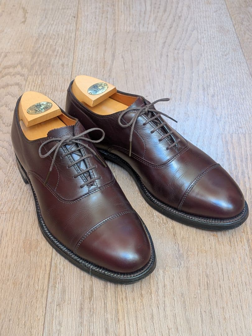 Alden 906 オールデン ストレートチップ バーガンディ 箱付き 8D