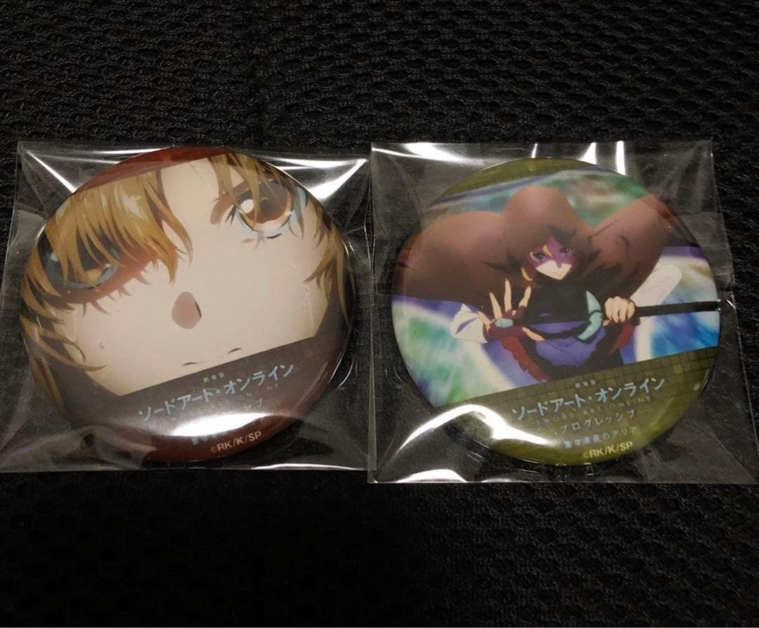 ソードアート・オンライン　缶バッジ　アスナ　アクスタ　５点セット