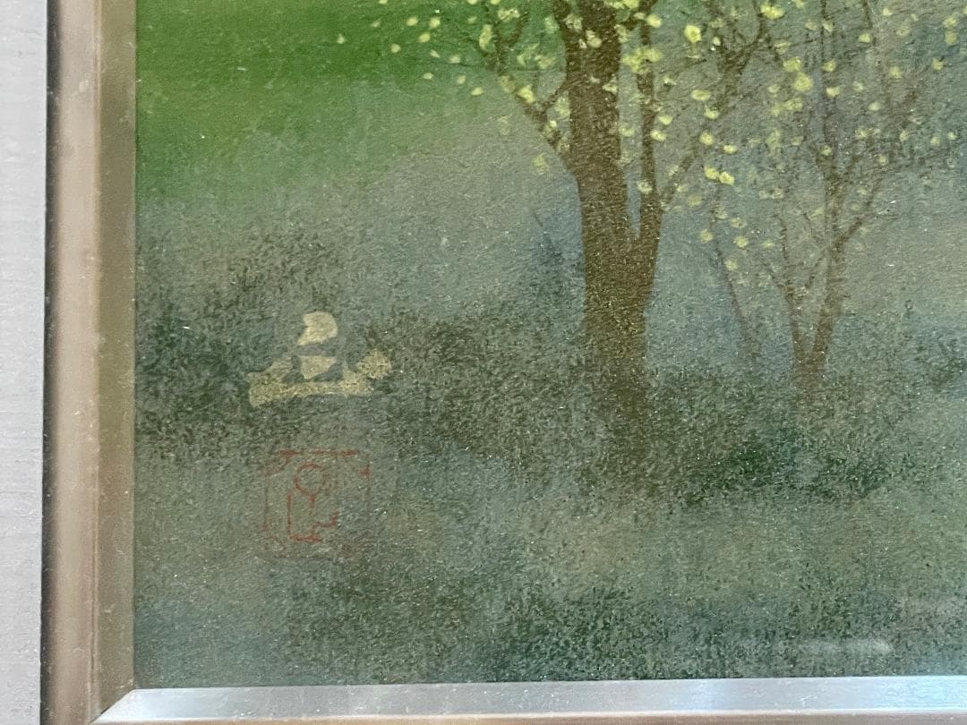 シカの親子 絵画 アートインテリア元大道芸のフランス人より