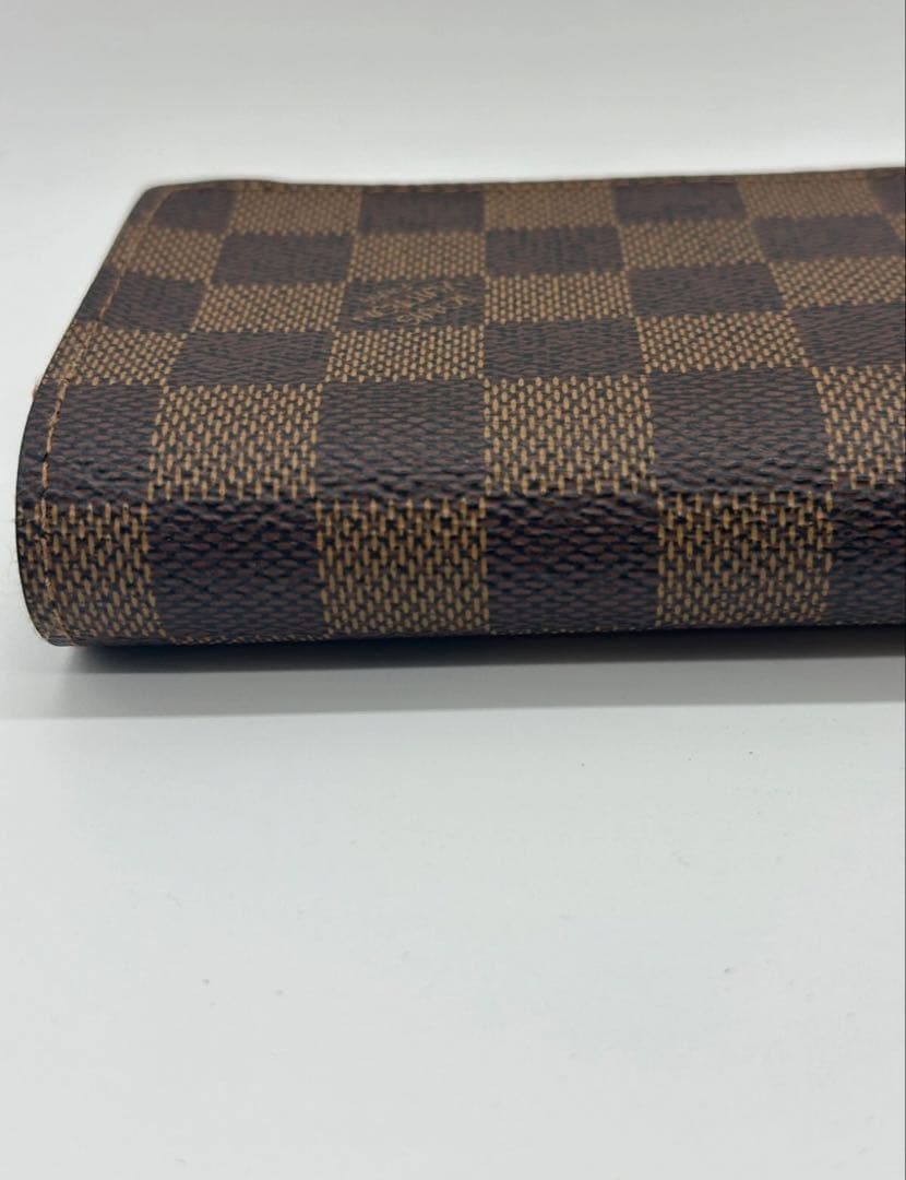 ルイヴィトン ダミエ エベヌ ポルトモネビエ トレゾール 二つ折り財布