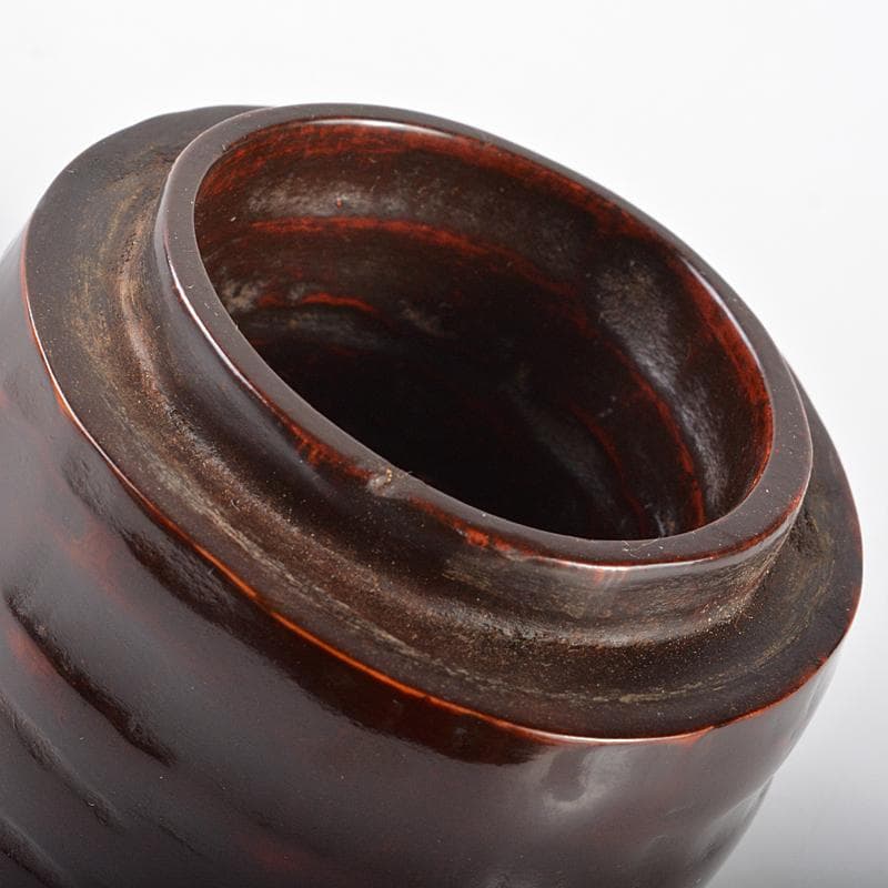 小林流木工房　小林太平作　流木竹製　漆塗　椀　茶器　銘竹心　共箱　V　R5174