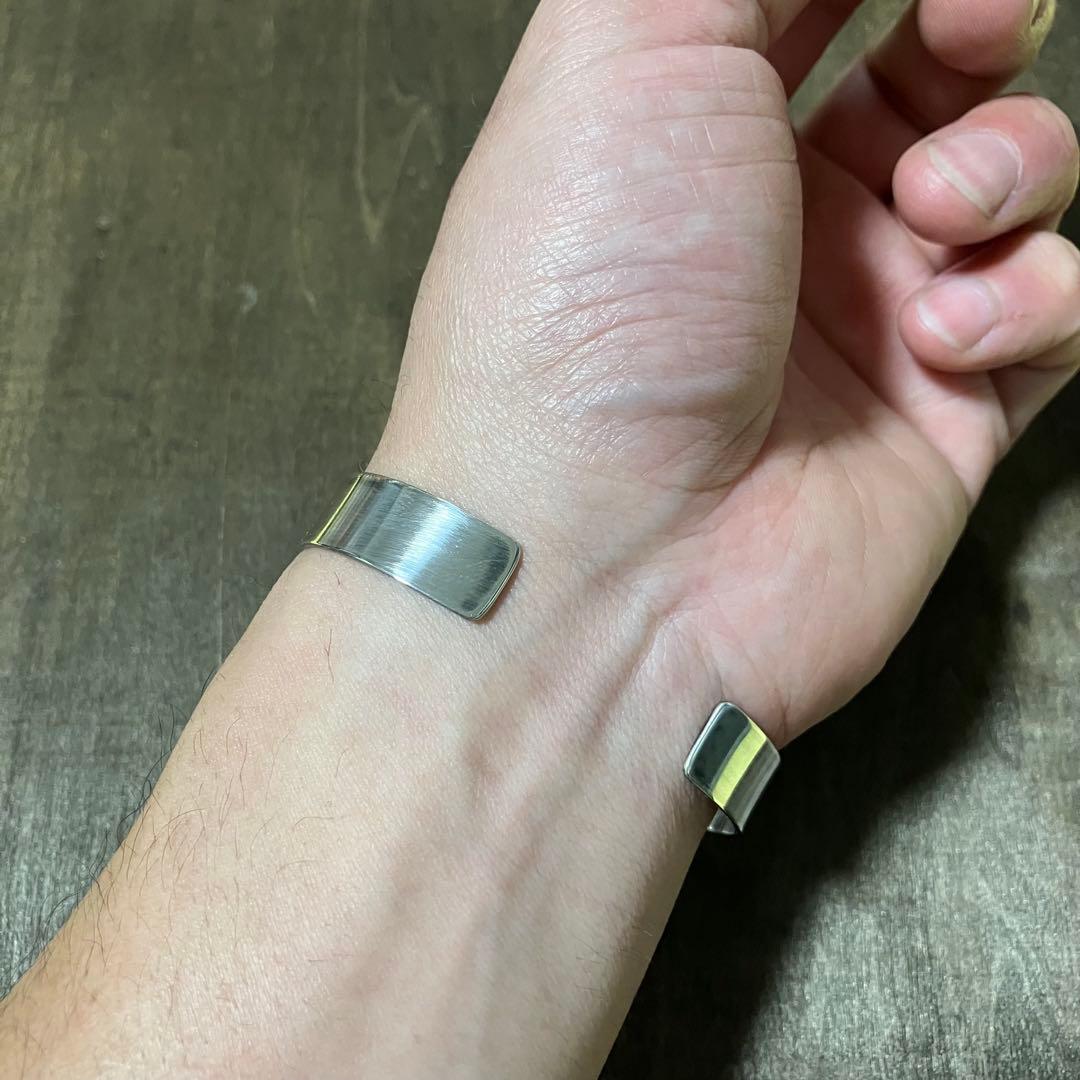 オーダー品　ナンバーエイト　ターコイズ　シルバー　バングル　ブレスレット