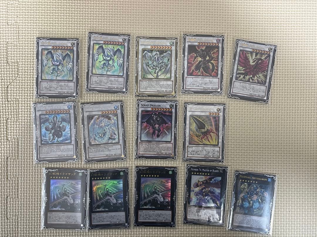 【引退品】遊戯王WCQスリーブ56枚 ＆ 征竜デッキ（3重スリーブ保護）