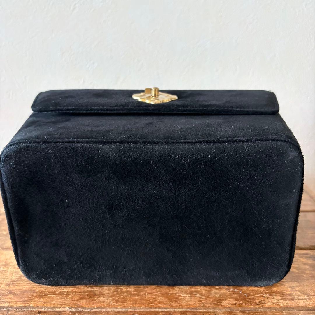 希少　モスキーノ　ヴィンテージ　マットゴールド金具　バッグ　バニティ　ポーチ