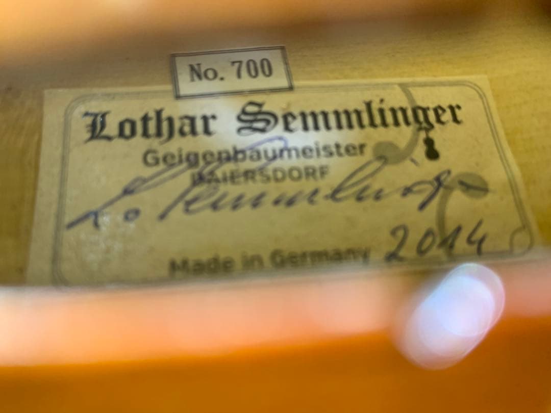 ドイツ製 Lothar Semmlinger No.700 バイオリン - メルカリ