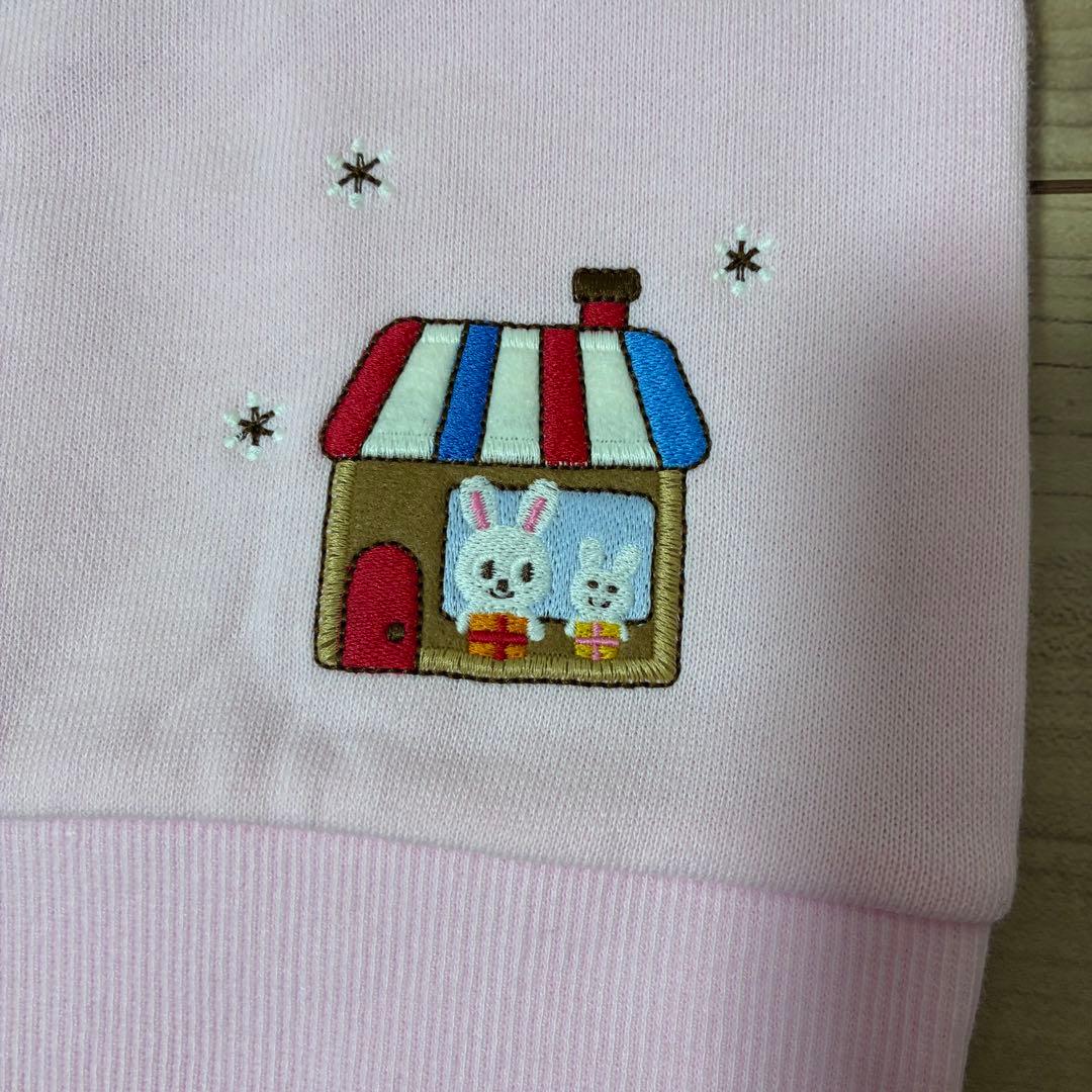 ミキハウス　うさこワッペントレーナー　130