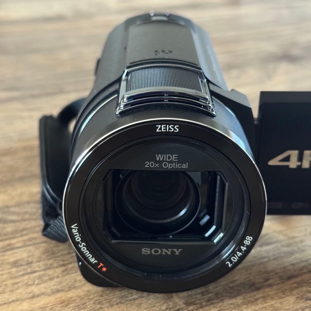 【ほぼ未使用】SONY 4Kハンディカム「FDR-AX45A」 オプション品付き