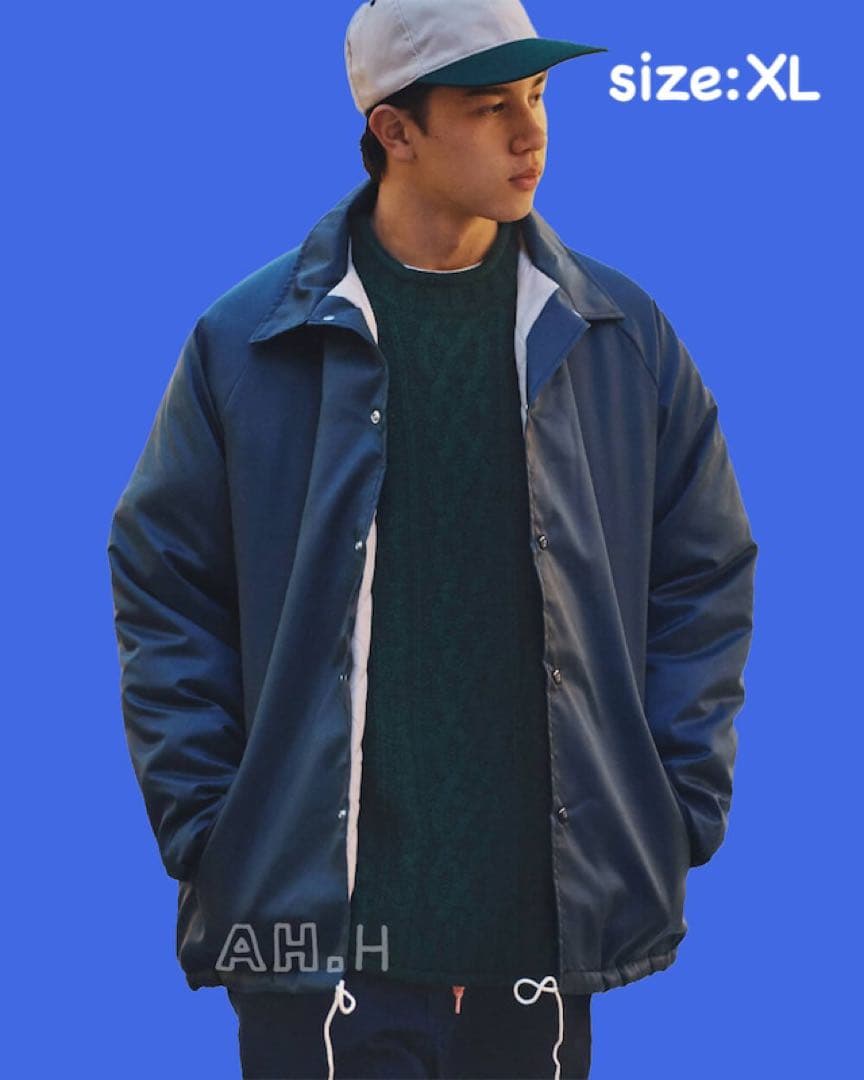 エディフィス/極美品 22AW ハリントンJKT シルバーボタン ブラック L