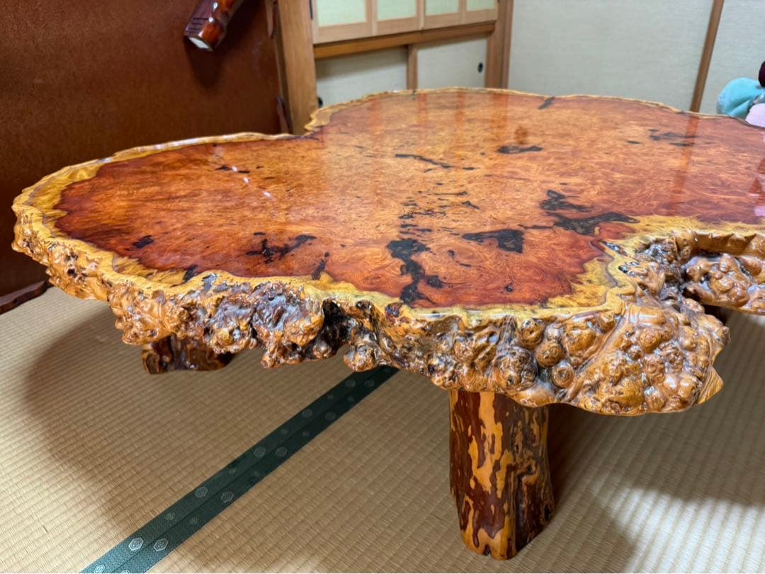 花梨 テーブル かりん テーブル 座卓