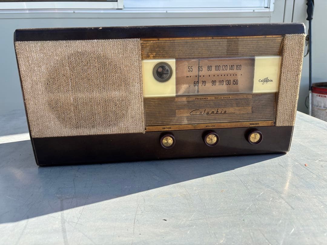 ジャンク品】型番:R-624 昭和レトロ 真空ラジオコロンビア