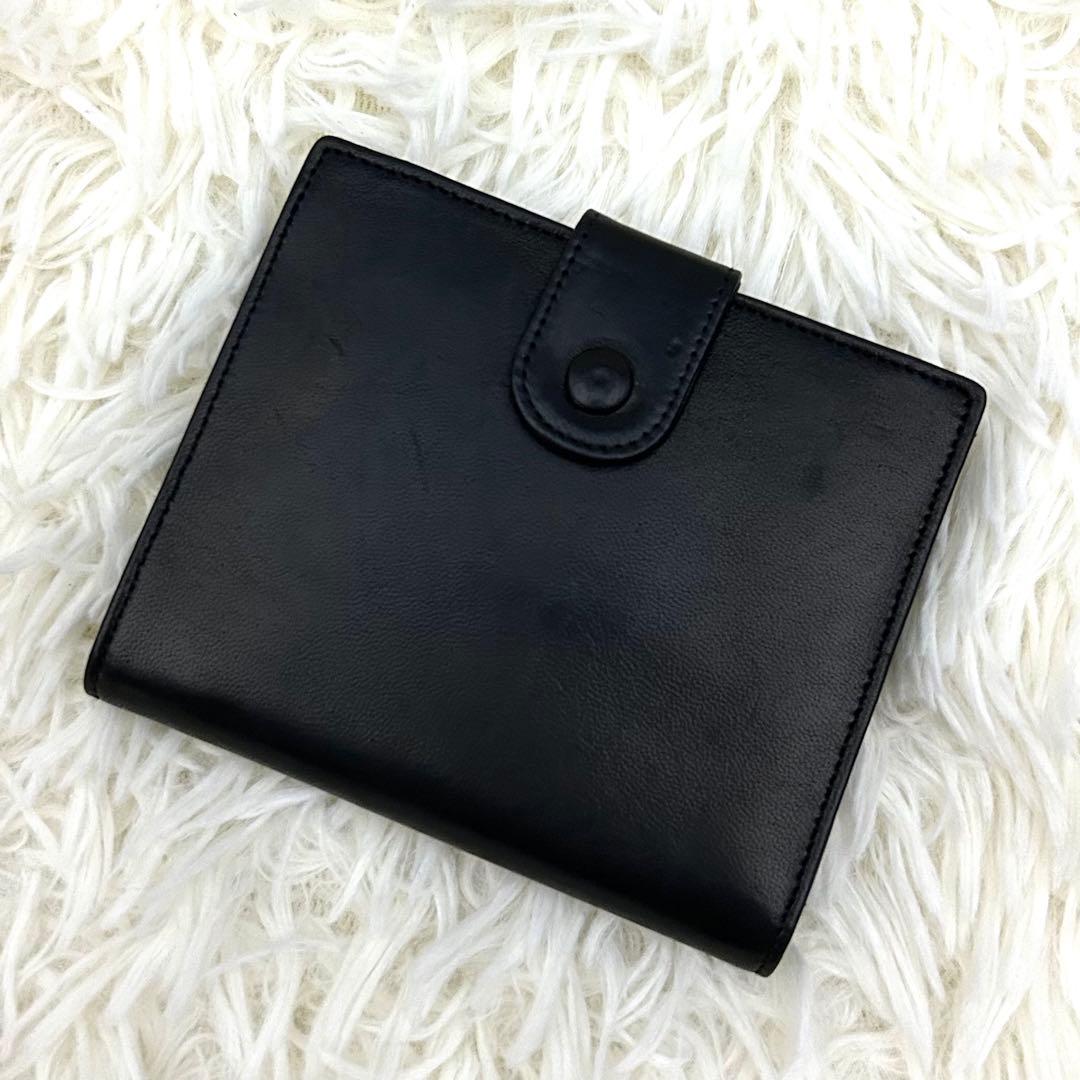 【美品】CHANEL 二つ折り財布 ココマーク 箱 ギャランティカード付き