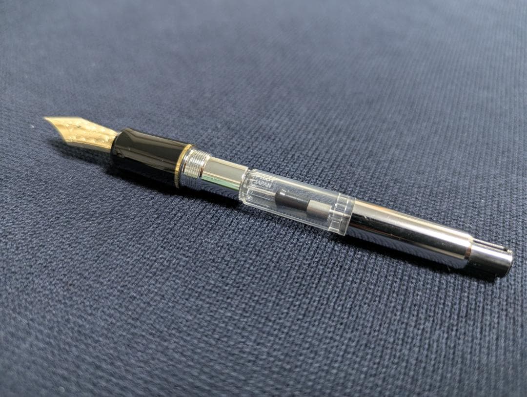 美品 試し書きのみ PILOT カスタム743 FM パイロット万年筆 ブラック