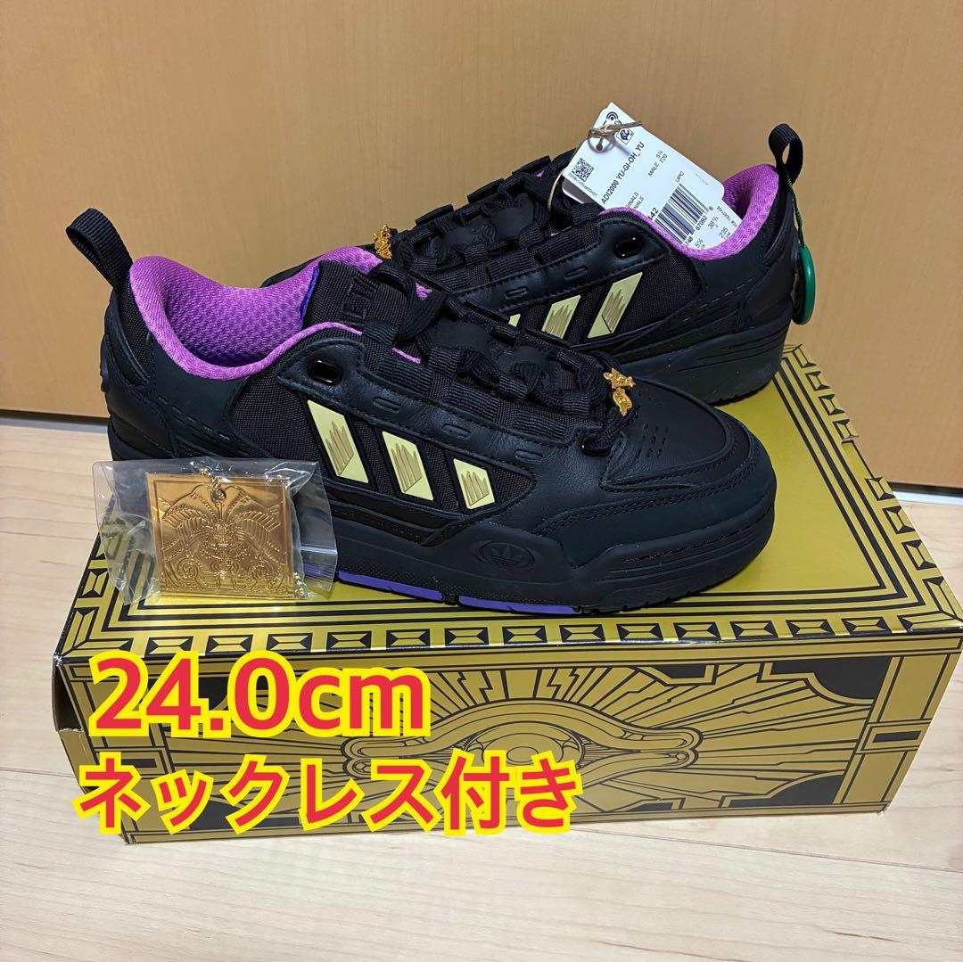 adidas 遊戯王 コラボ スニーカー 24cm ブラックマジシャン ② - メルカリ