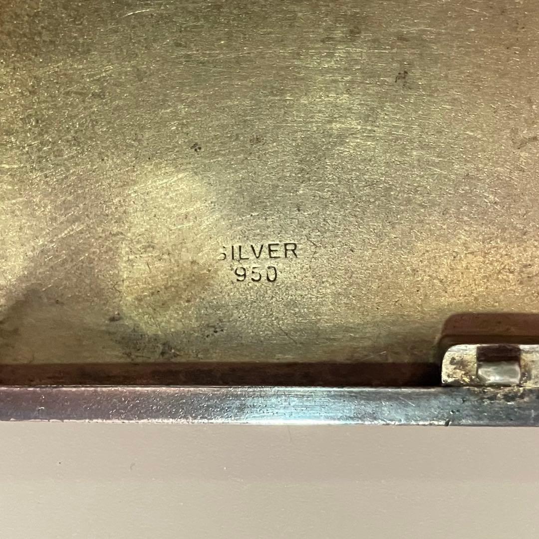 銀製品 SILVER950 刻印有 シガレットケース 106g