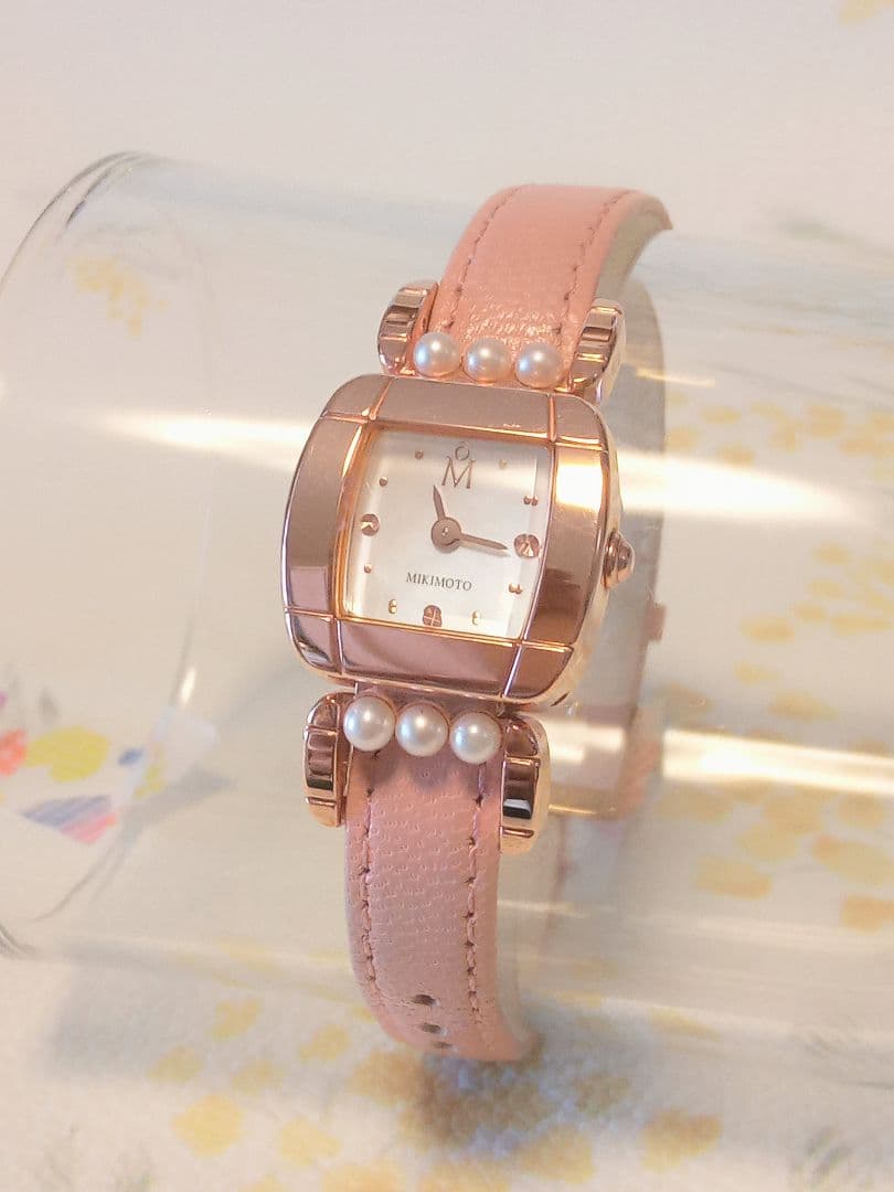 ミキモトの腕時計 電池交換済み！ベルト2本付き！