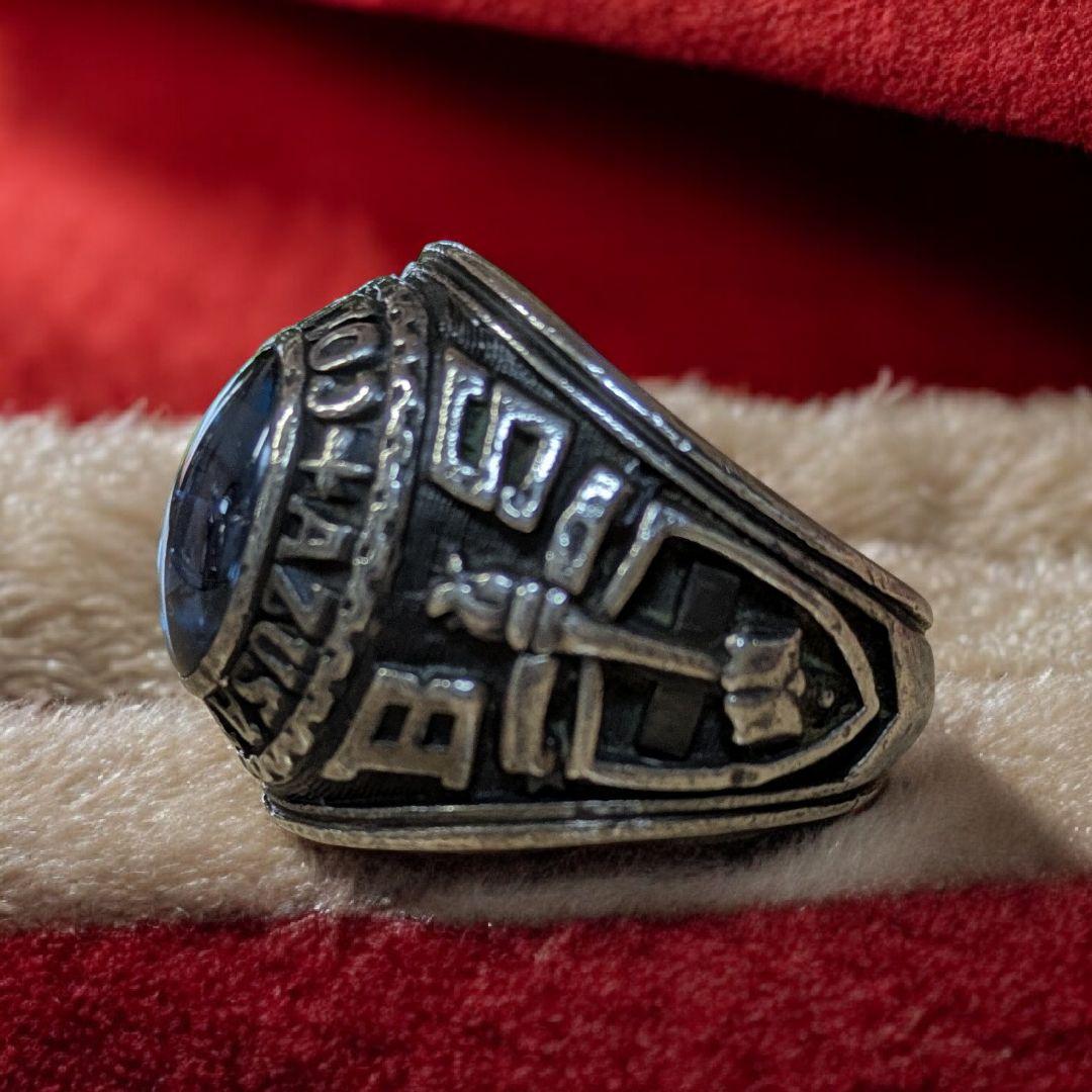 【1975年】 vintage カレッジリング シルバーJOSTENS社製