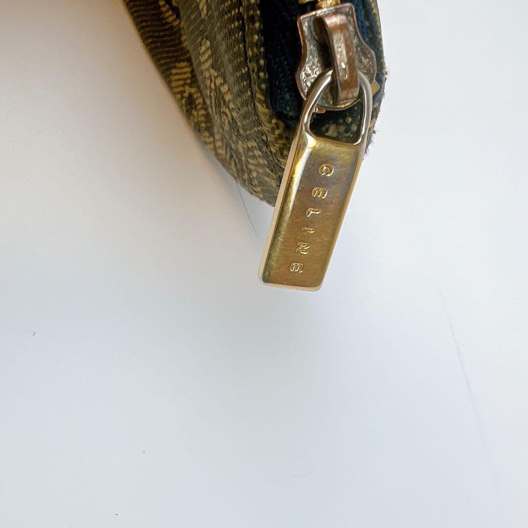 超希少✨ セリーヌ ケース トリオンフ マカダム デニム ブラウン