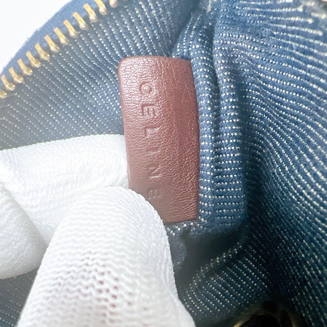 超希少✨ セリーヌ ケース トリオンフ マカダム デニム ブラウン