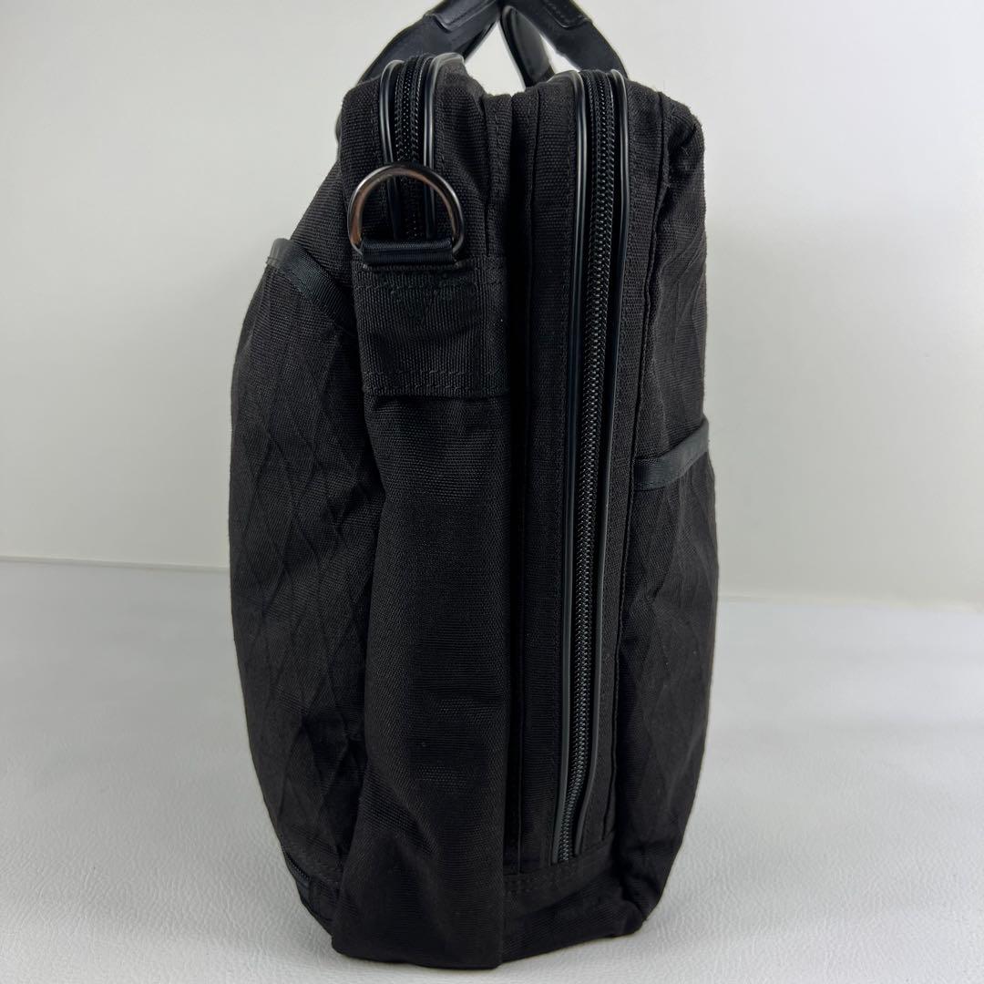 【2way✨撥水】ポーター ビジネスバッグ ハイブリッド 出張 二層 ブラック