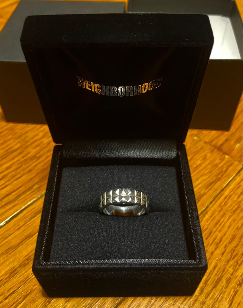 Neighborhood ネイバーフッド　スタッズベルト　シルバー　リング　21