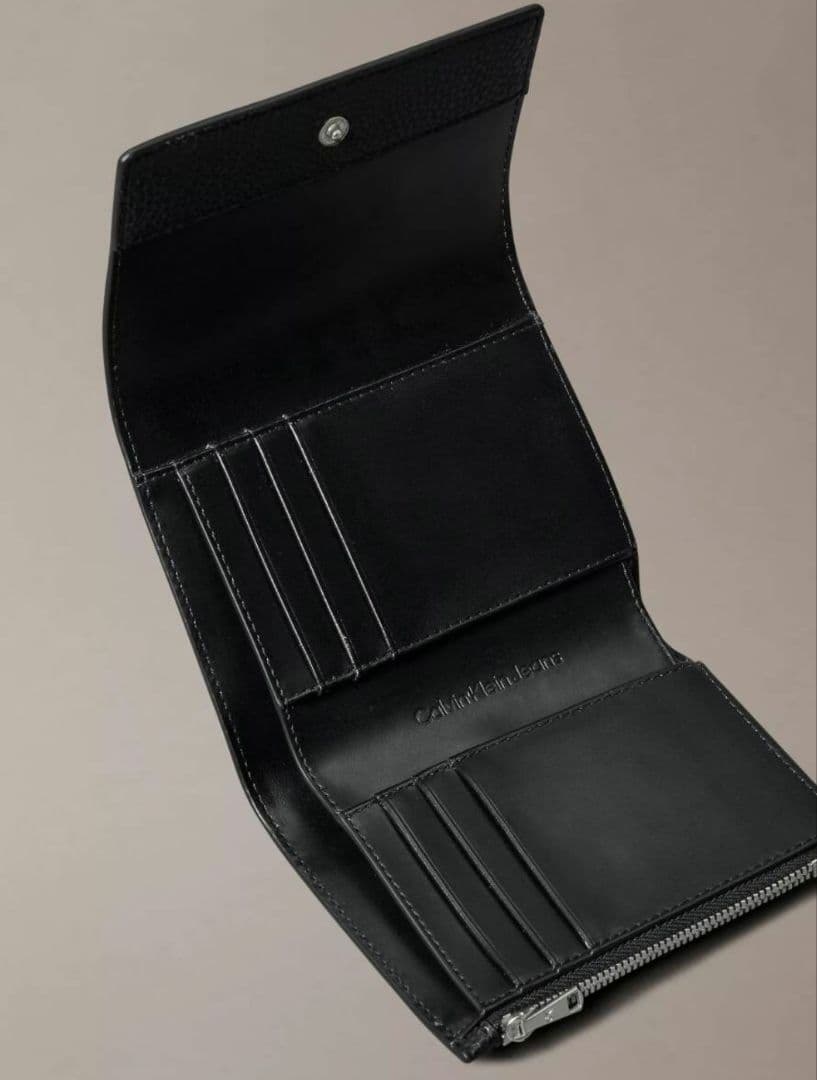 新品】Calvin Klein 3つ折り財布 CKロゴ レディースウォレット