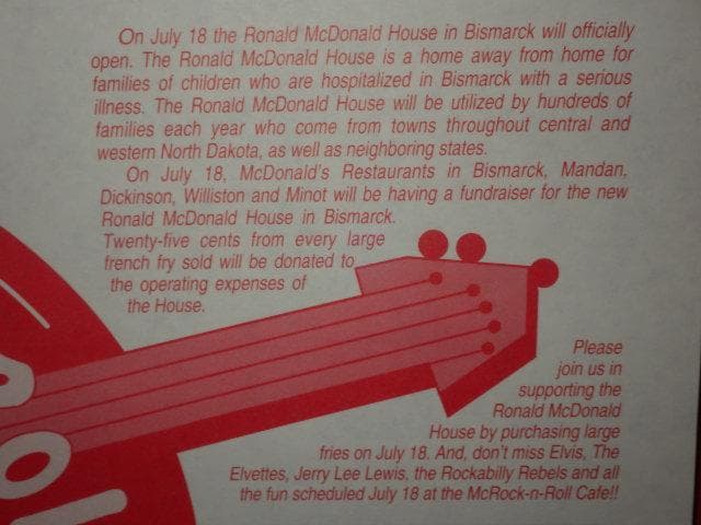 マクドナルド★ポスター★34★ビンテージ★McRock-n-Roll CAFE