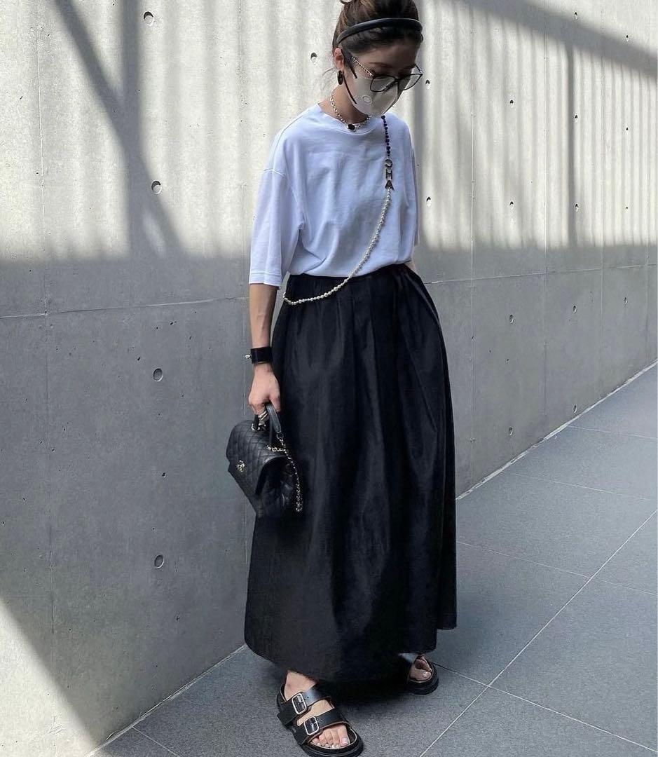 LOHEN ハイカウントグログランスカートパンツ