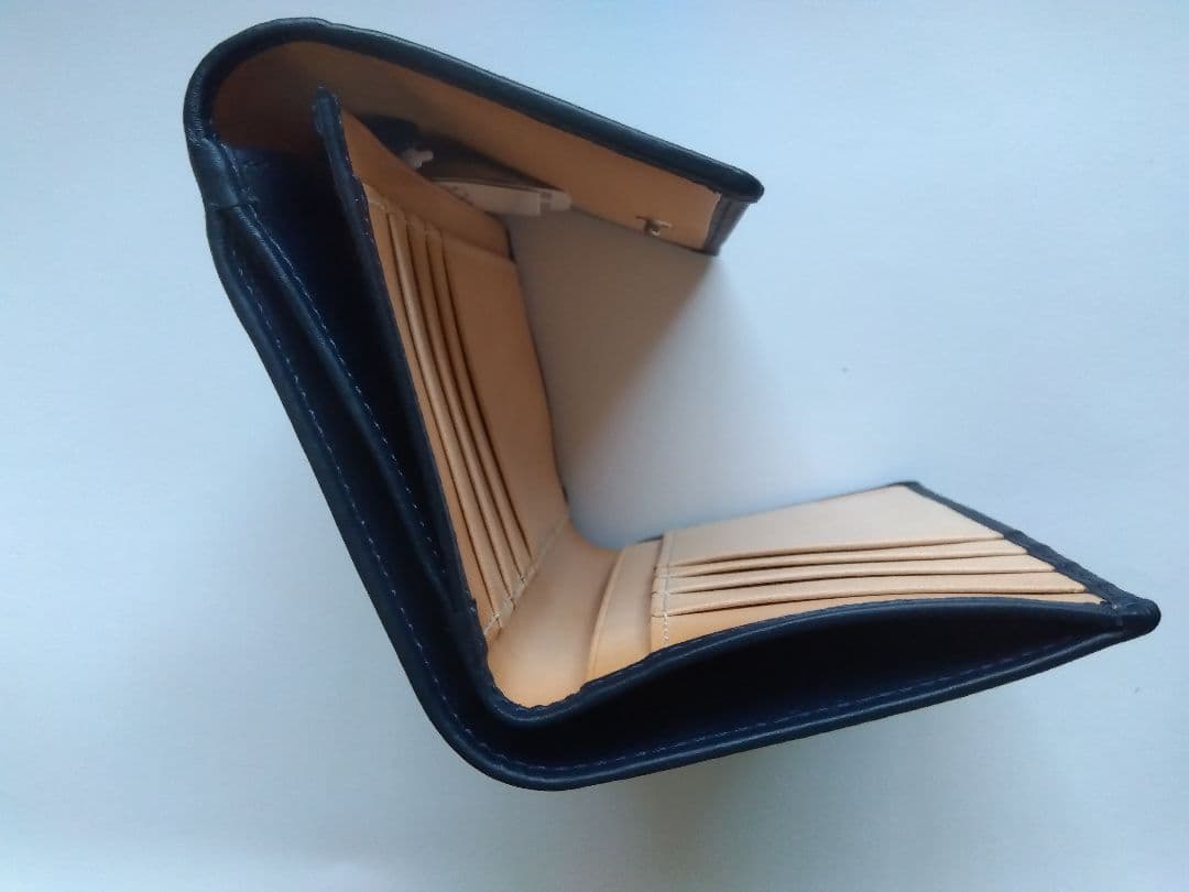 COACH 三つ折り財布 ネイビー