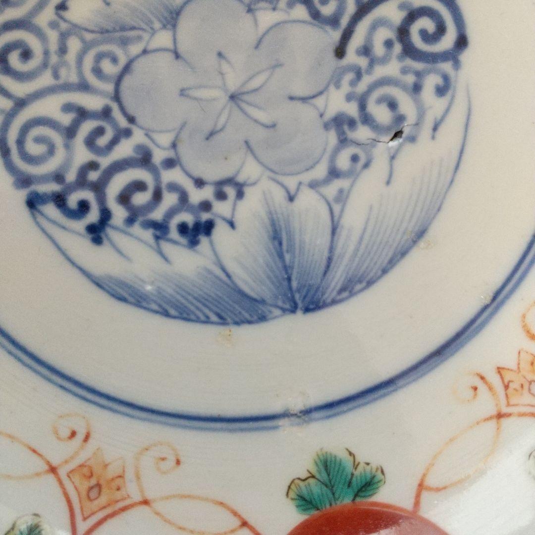 古伊万里、赤玉、金彩、丸鉢、19センチ