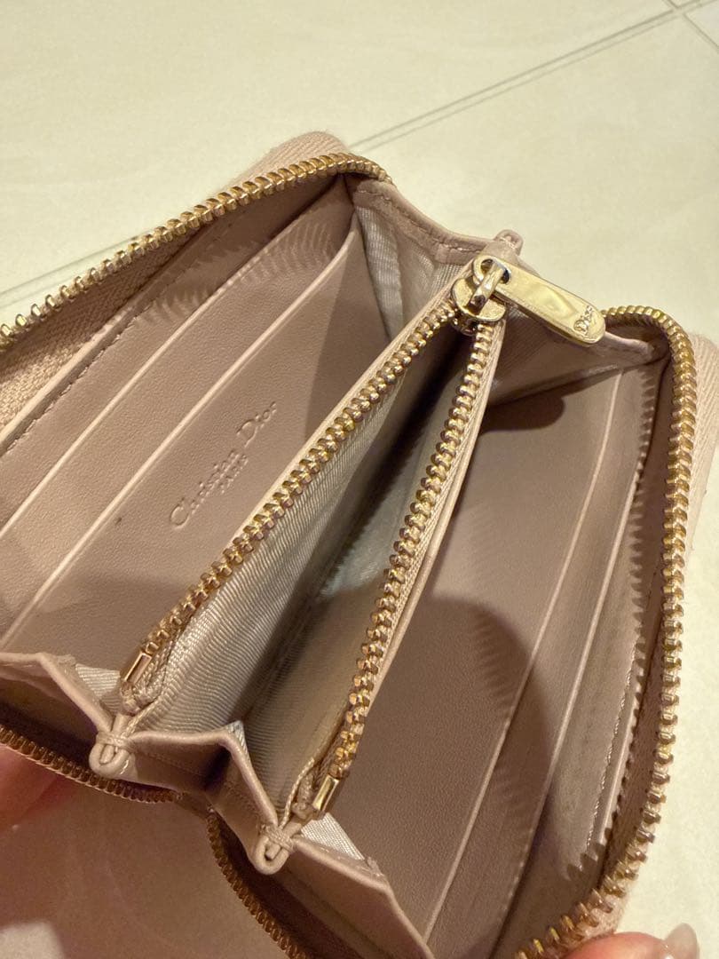 Dior Lady Dior Medium Wallet ピンク