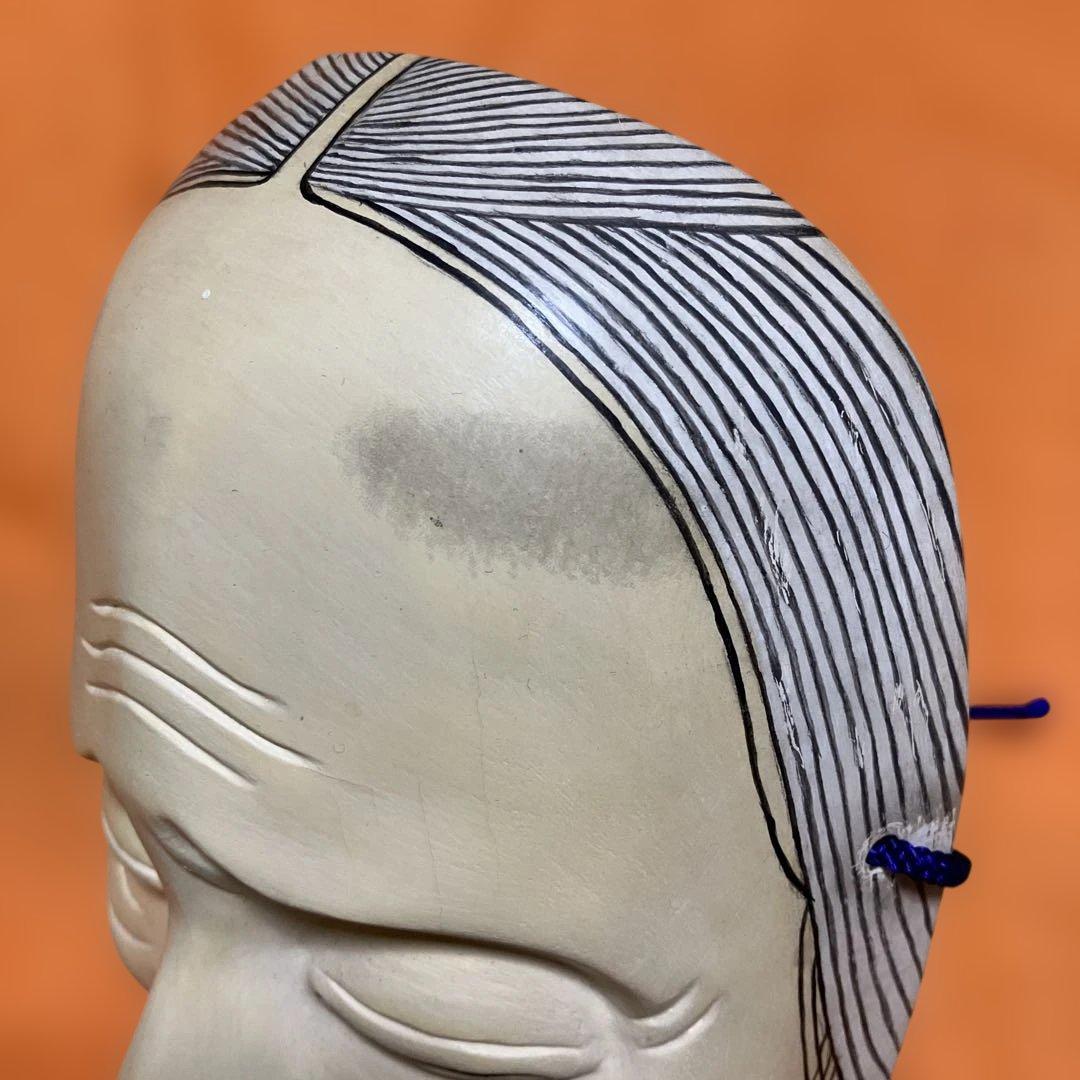 美品 能面 姥① うば 木彫り 手彫り 桐箱