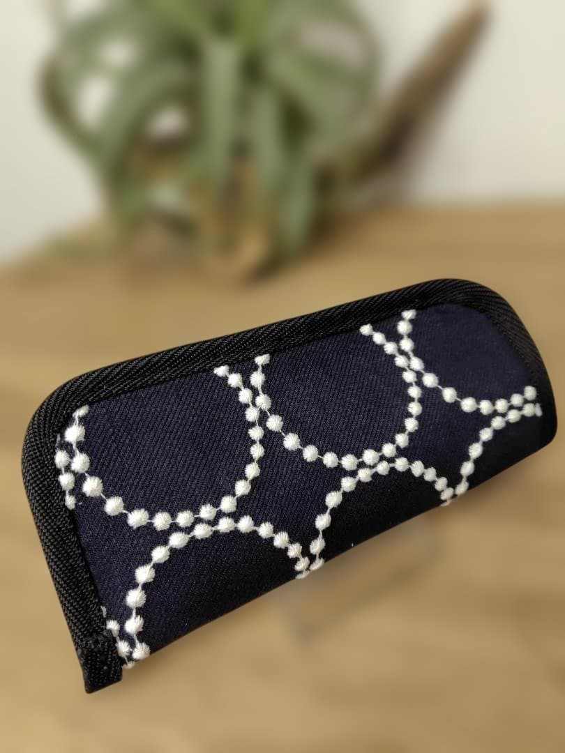 【おまとめ】/tambourineタンバリンネイビー×白/メガネケース